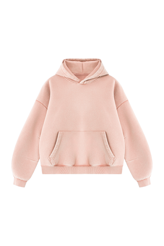 Unisex Fall Fleece Heavyweight Washed Drop Shoulder Hoodie