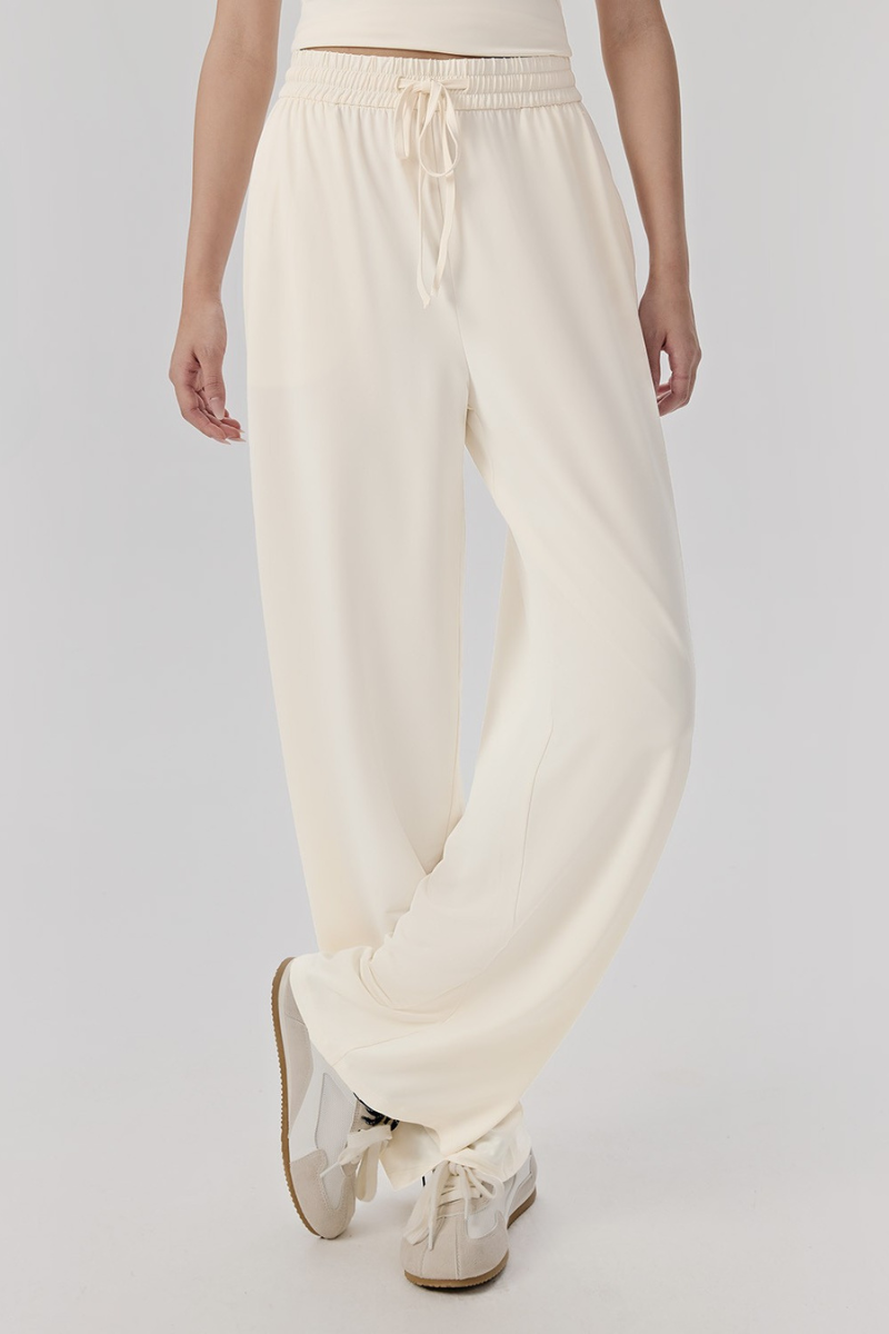 Women Summer High-Waist Lightweight Breathable Casual Pants
