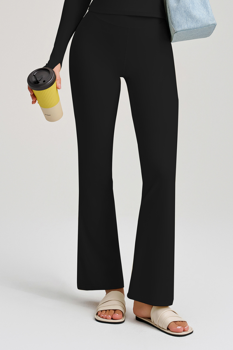 High-waist, seamless fitness pants