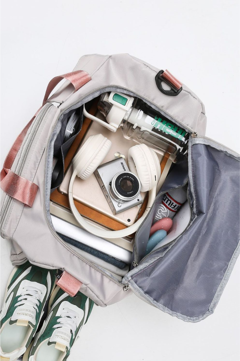 Foldable Multi-Pocket Oxford Cloth Fitness Sports Travel Bag