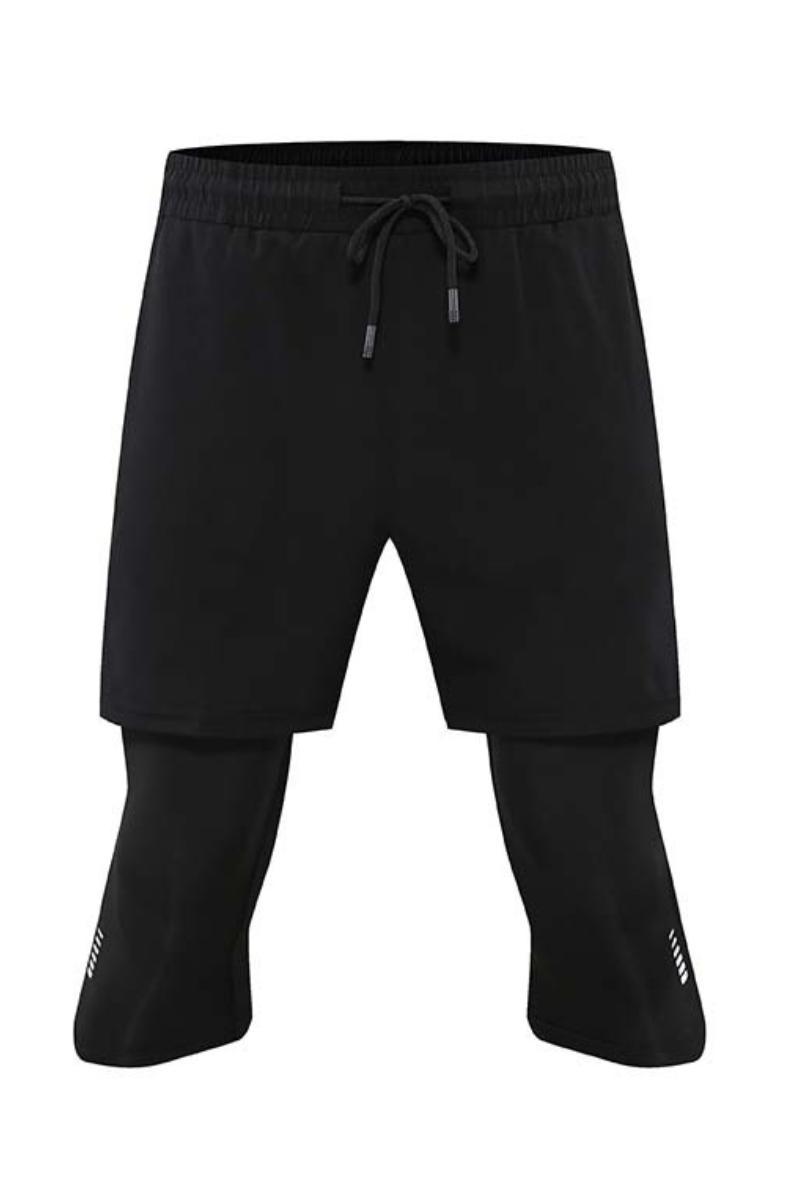 Men's 2-In-One Quick Dry Fitness Running Sports Short