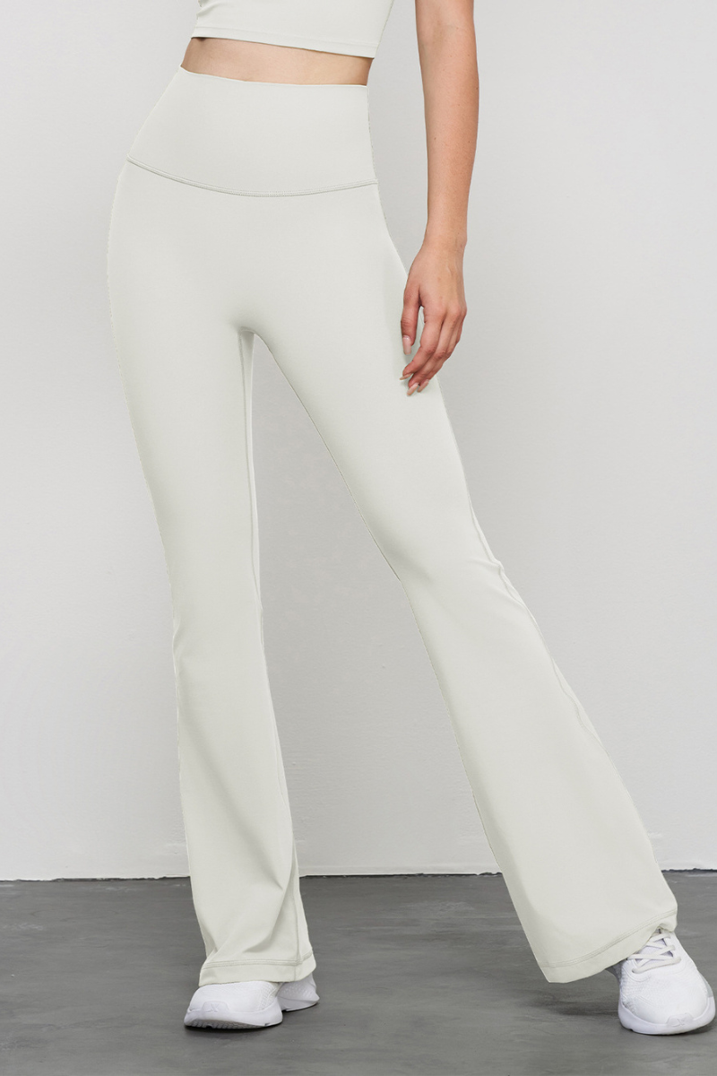 Women's High Waist No Seam Naked Feel  Flare Yoga Pants