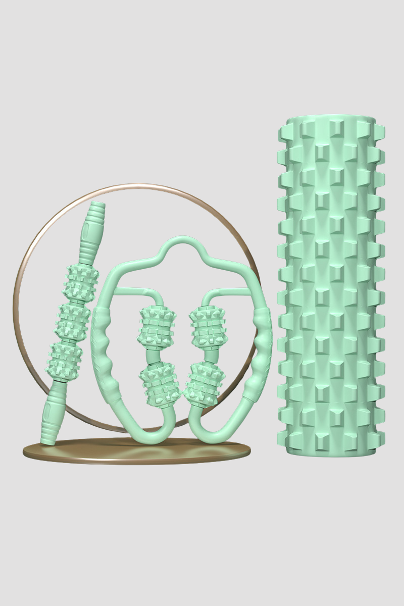 Muscle Recovery Sets:Foam Roller & Massage Stick & Leg Roller
