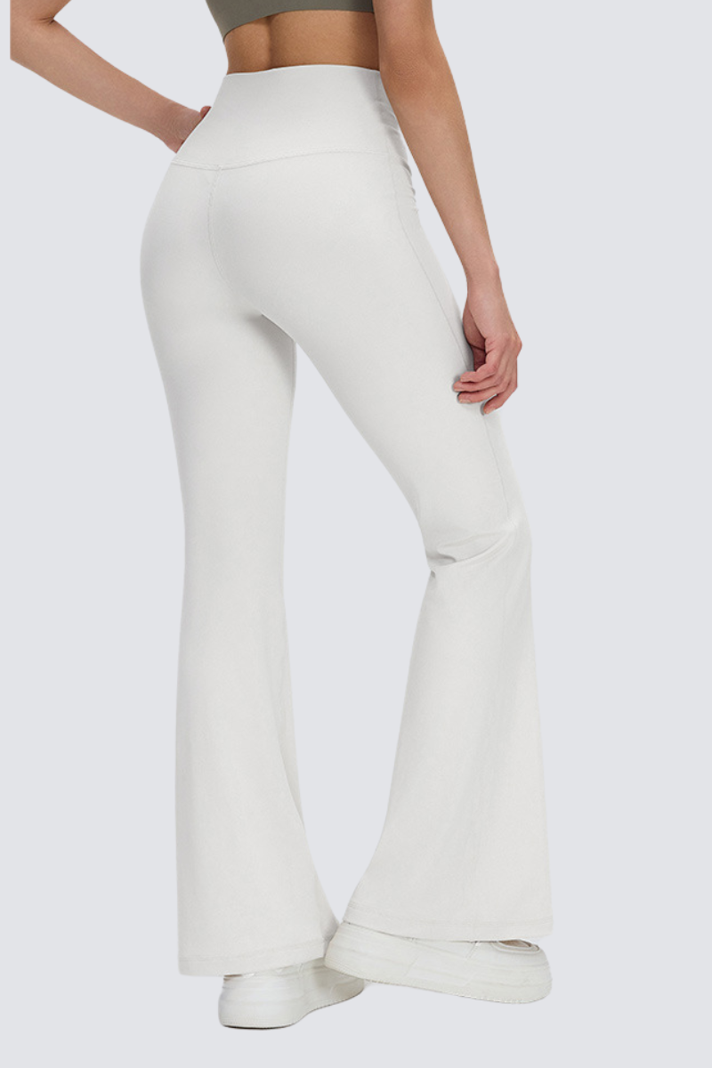 Women's High Waist Seamless Scrunch Flare Yoga Leggings