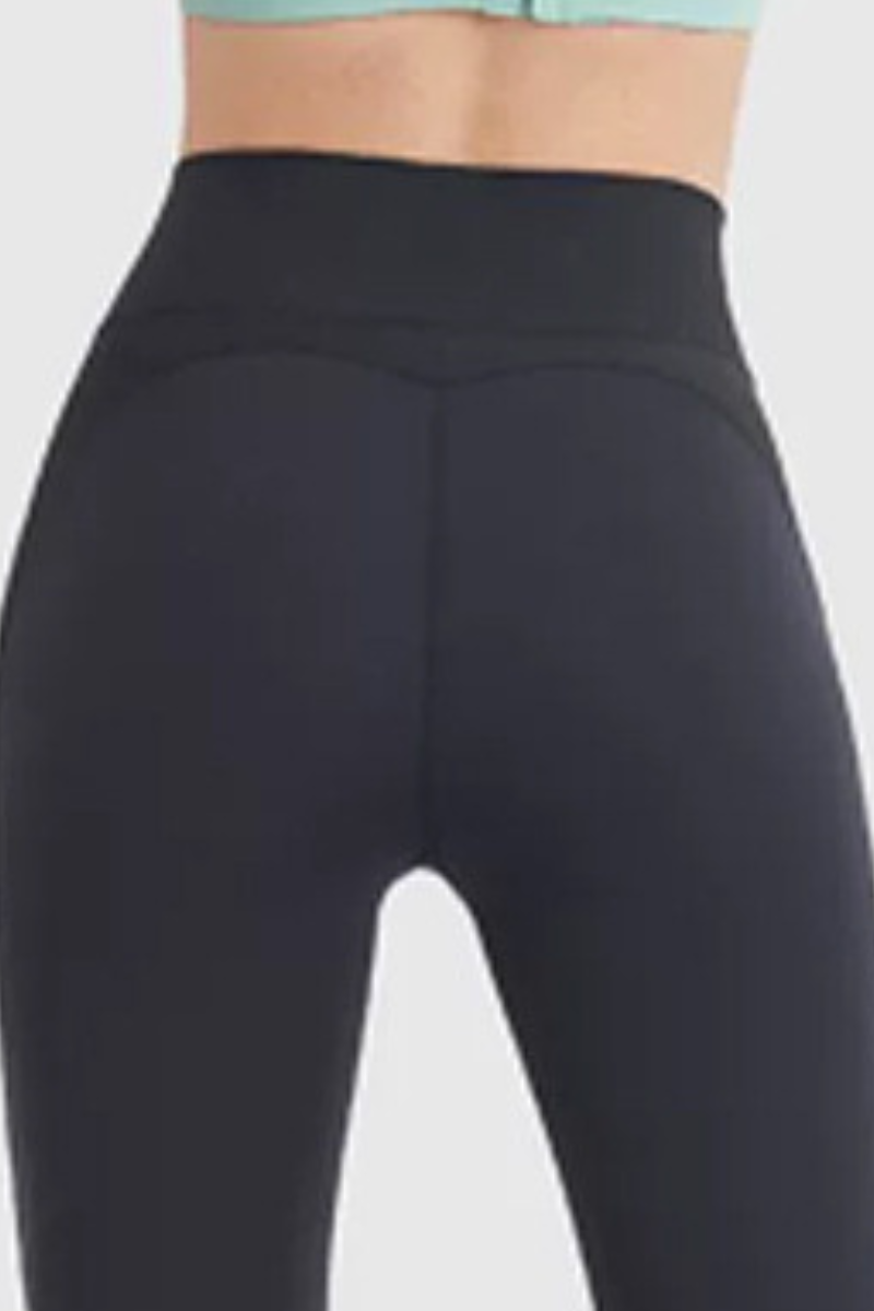 Women's High Waist Peach Hip Ankle Length Yoga Leggings