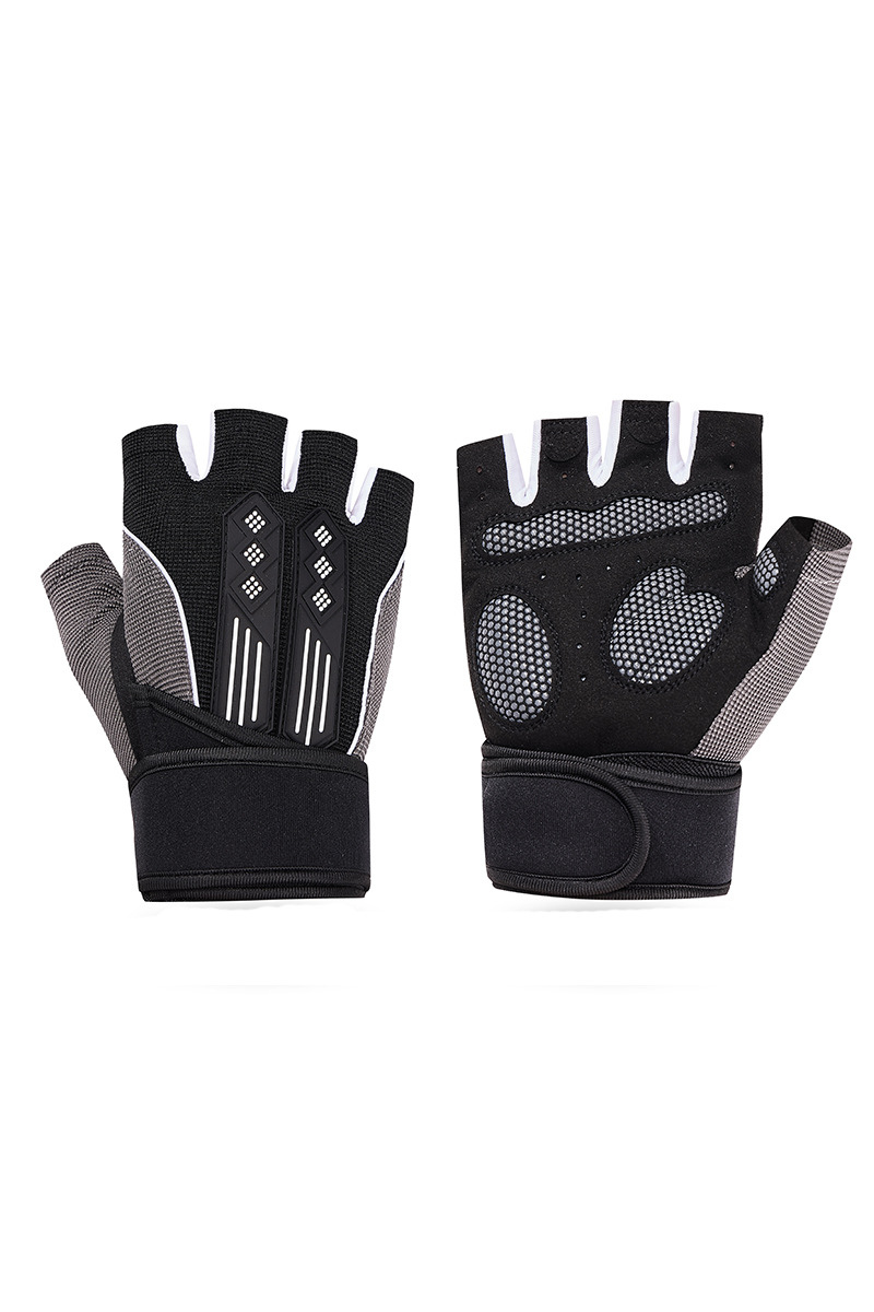 Sports Anti-Slip Breathable  Loop Strap Half-Finger Gloves