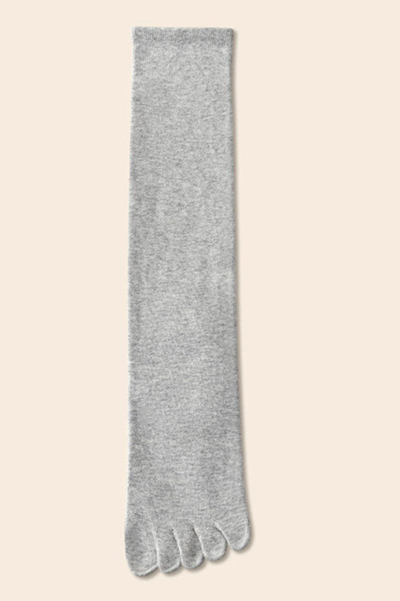 Women's  Breathable Five-Toe High-Top Cotton Yoga Socks