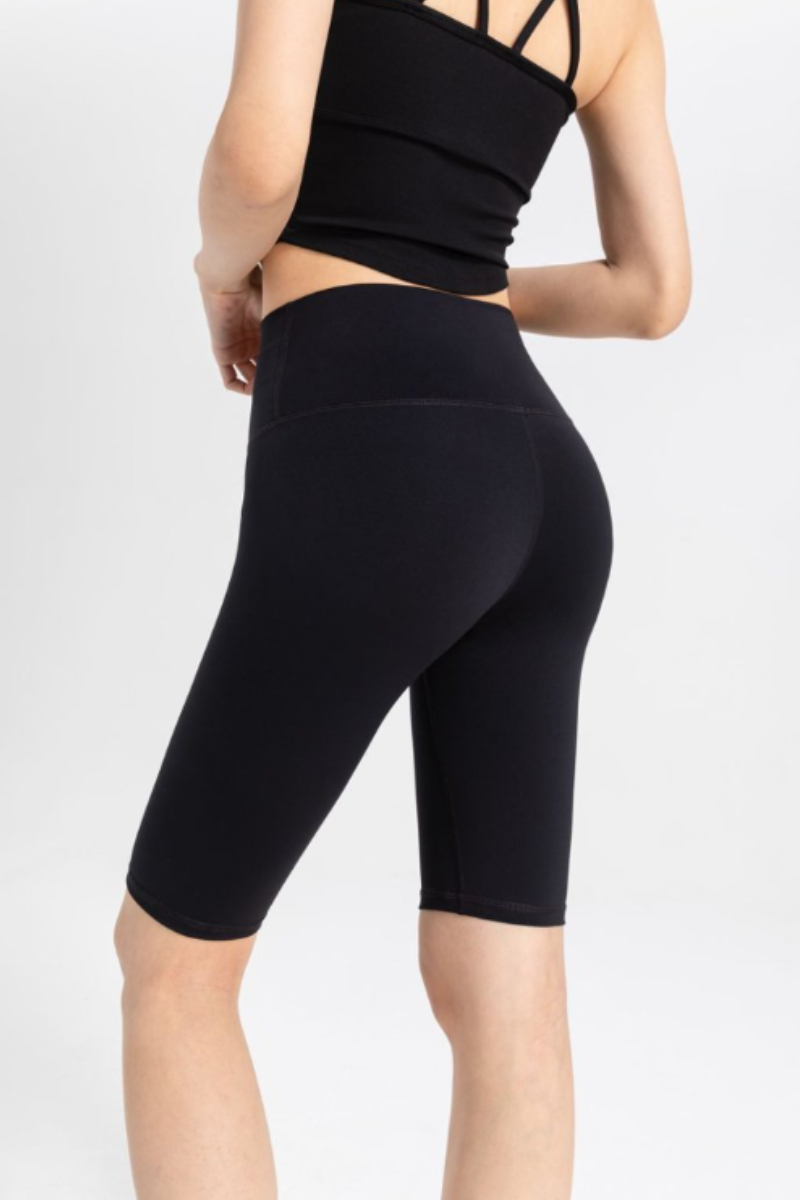 Women's High Waist Booty Seam Yoga Capri Leggings