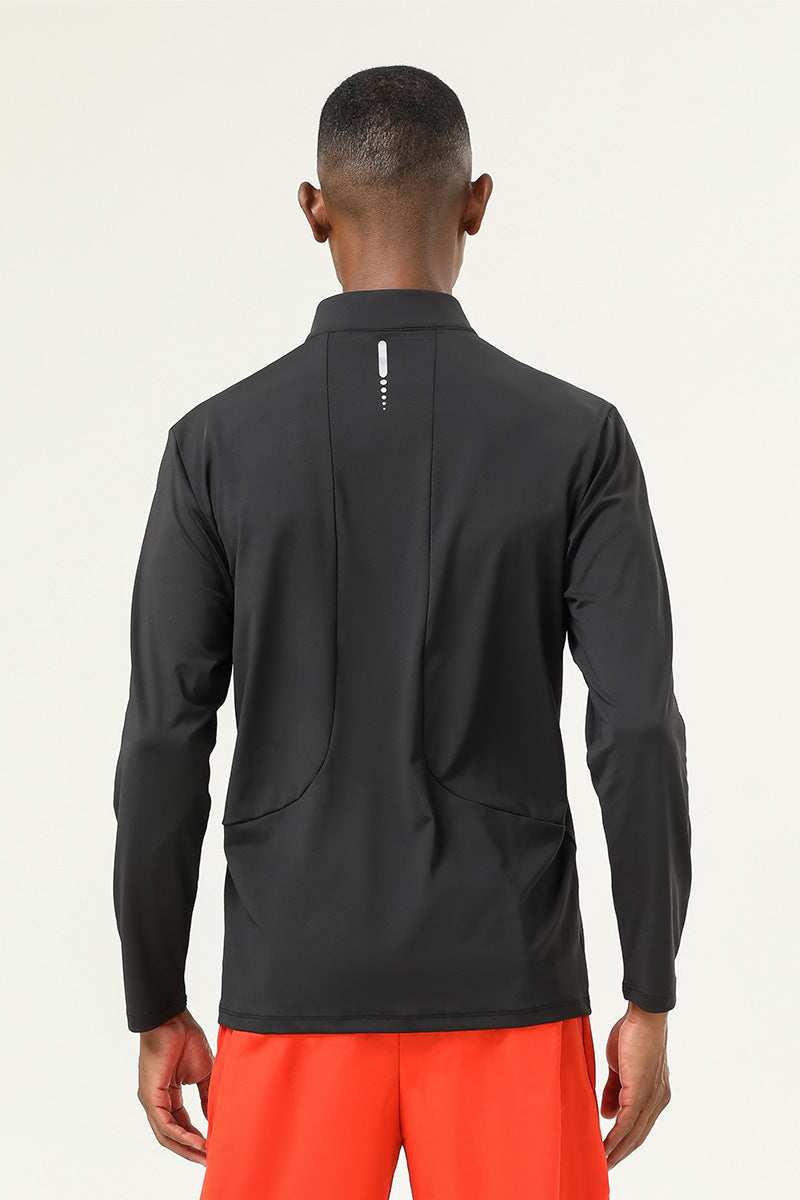 Men'S Half-Zip Sports Long-Sleeved Shirt