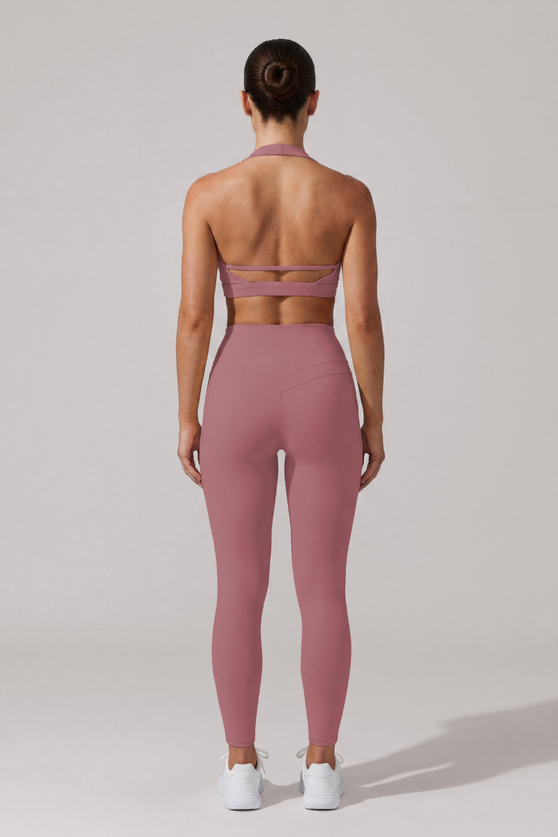 Women's Halter Cutout Back & Leggings 2Pcs Sports Yoga Set
