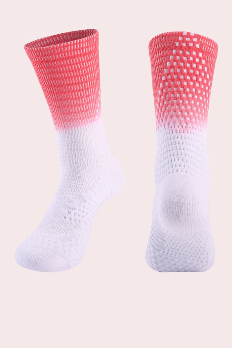 Gradient High-Elasticity Cuff Sports Basketball Socks
