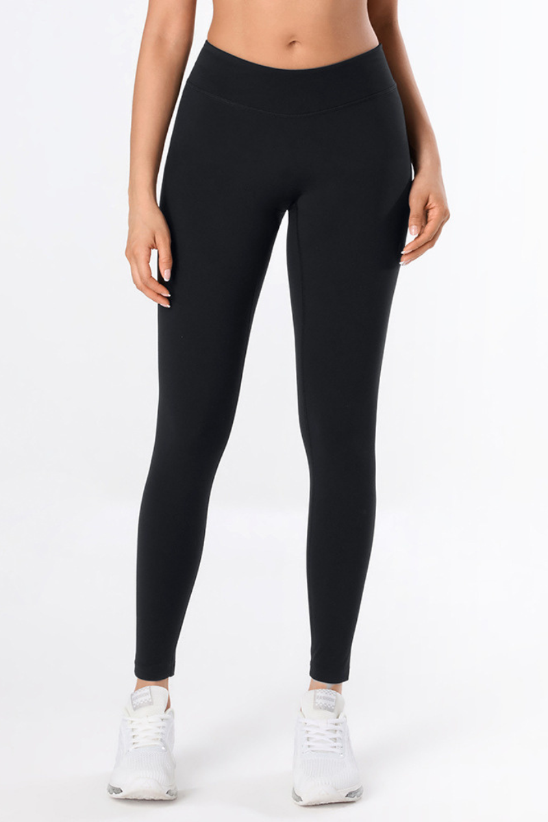 Women's Athletic V-Waist Naked-Feel Slim Fit Yoga Leggings
