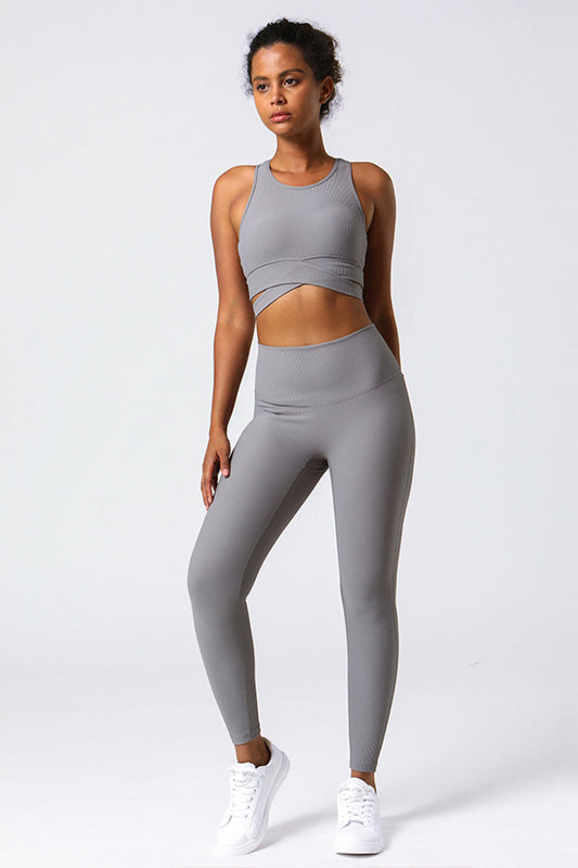 Women Ribbed Yoga set