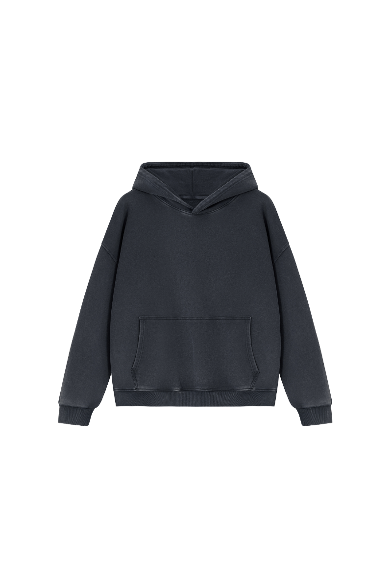 Unisex Fall 100% Cotton Washed Vintage Heavyweight Hoodie