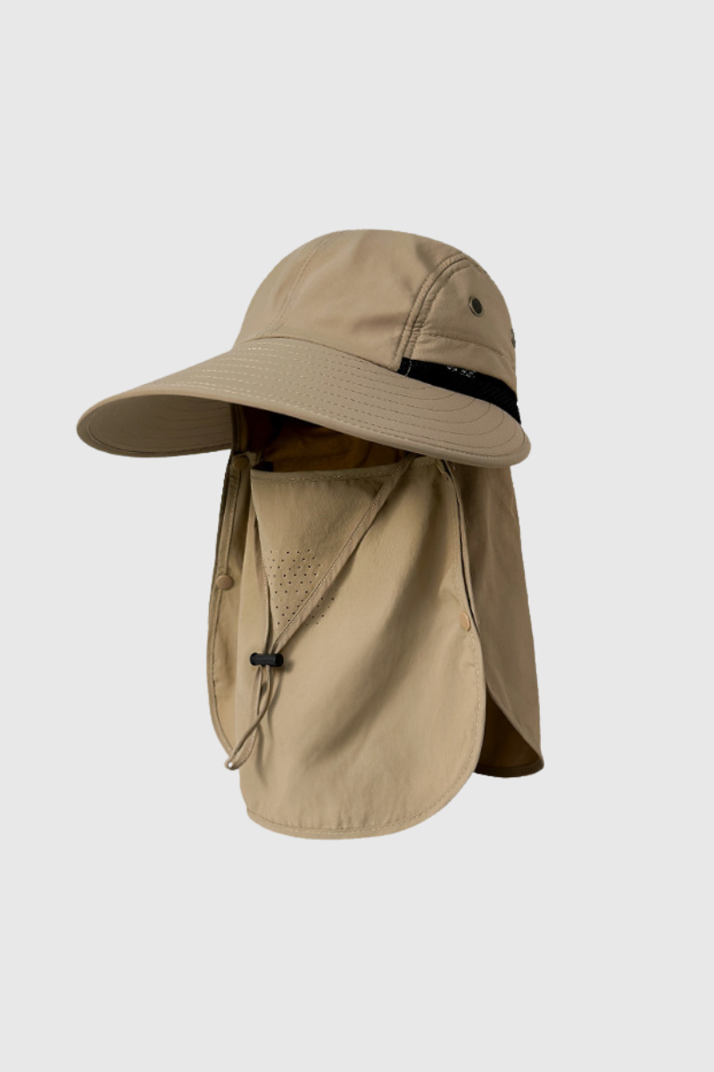 Summer Wide Brim Full Face Sun Protection Fisherman Hat