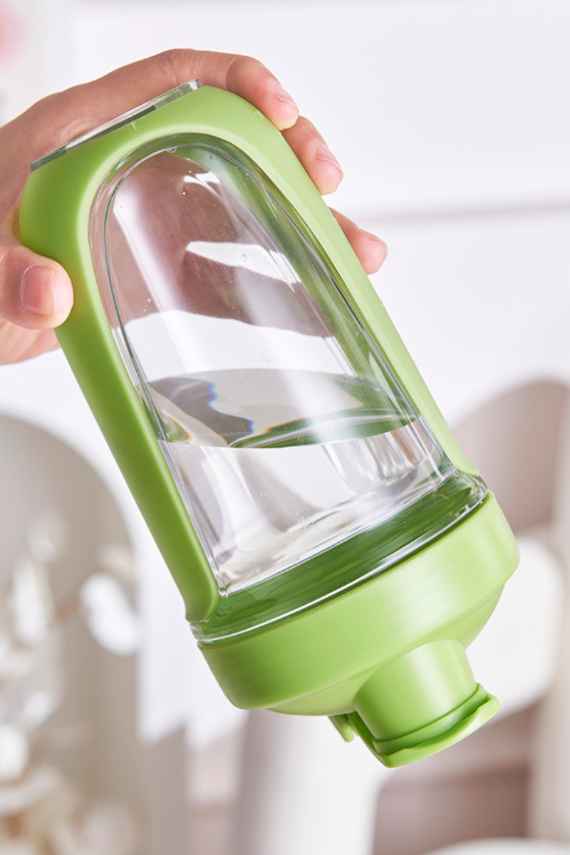 500ml Shaker Bottle With Clear Body (Logo Customization)