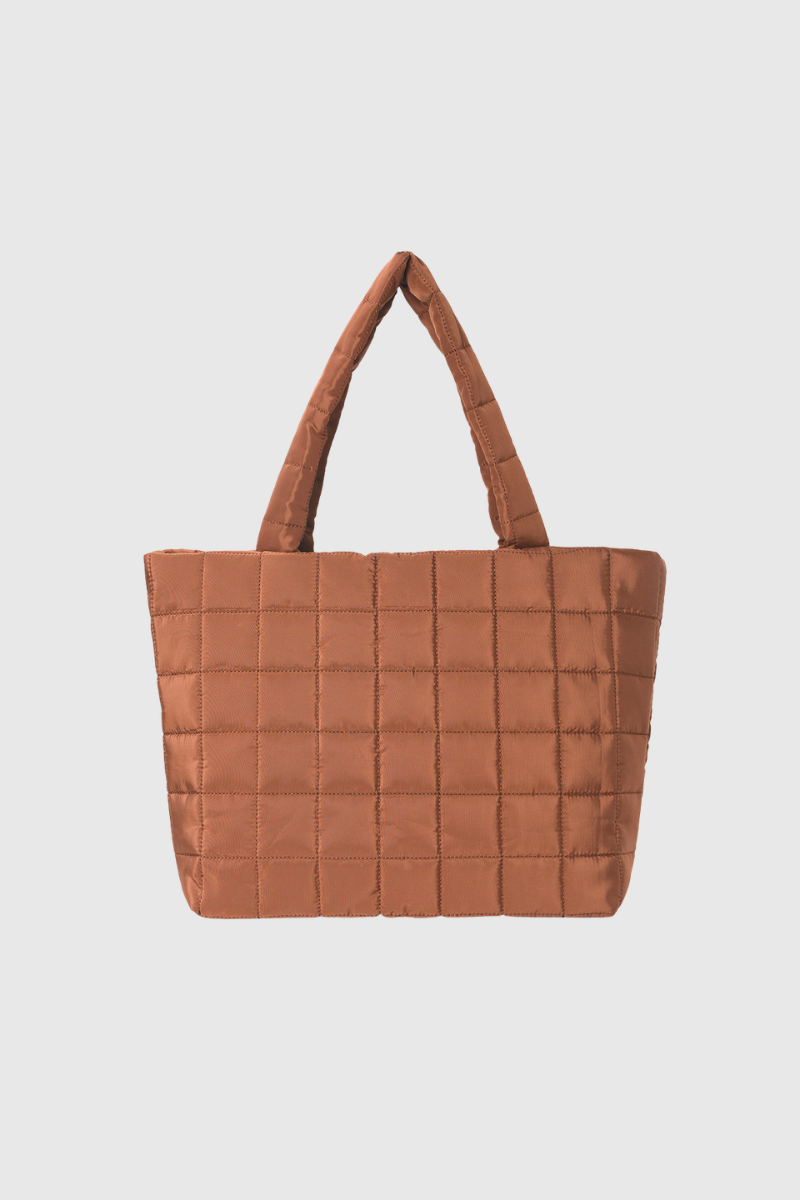 Women's Large Capacity Grid Sports Leisure Tote Bag
