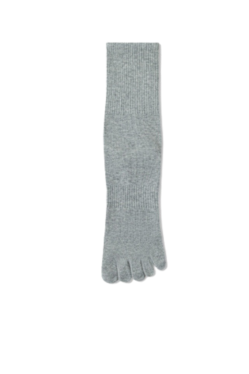 Men's High Stretch Anti-Odor Mid-Calf Five-Toe Socks