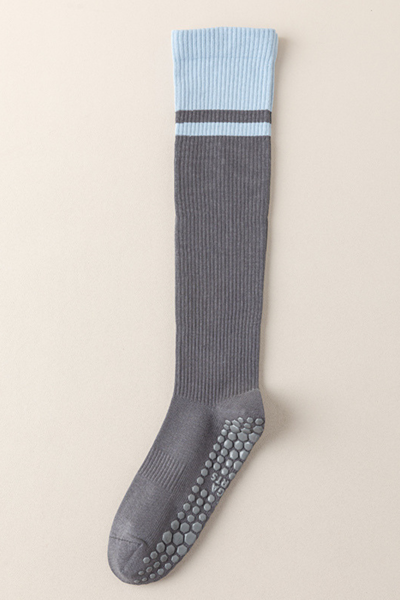 Non-Slip Grippy Dots Knee-High Yoga  Pilates Socks