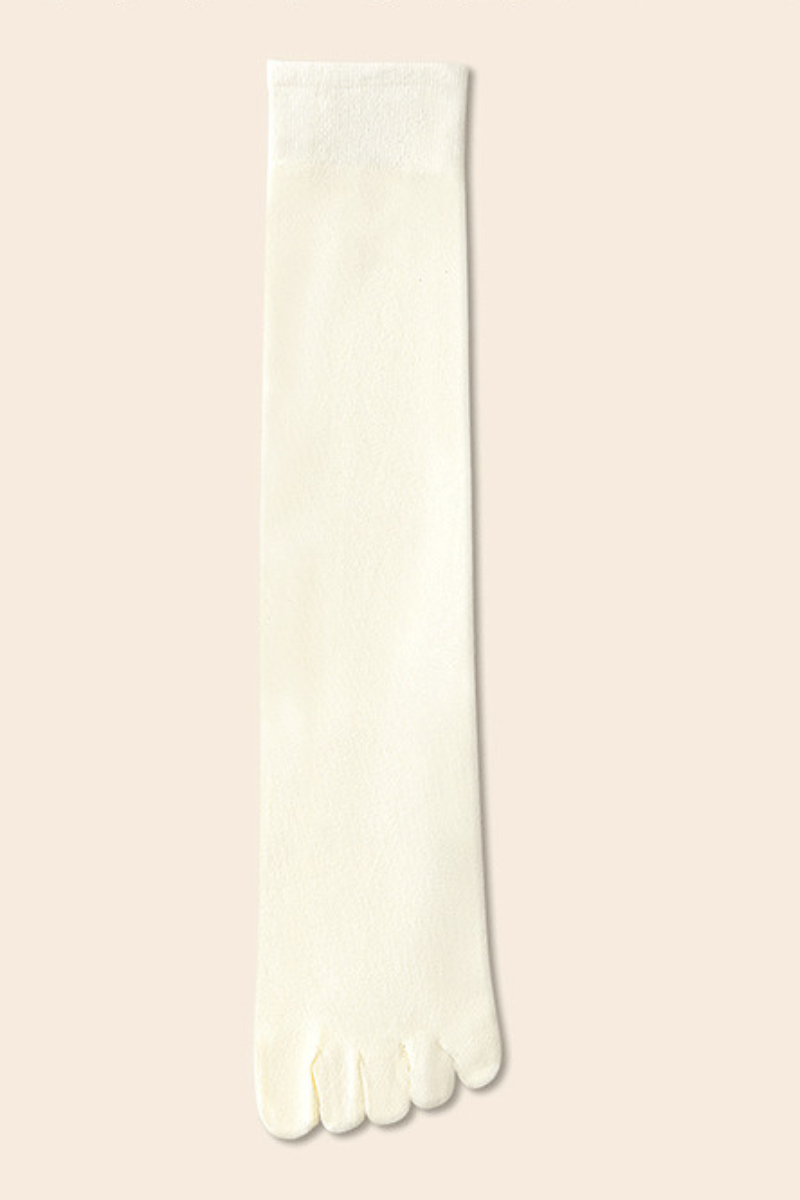 Women's  Breathable Five-Toe High-Top Cotton Yoga Socks