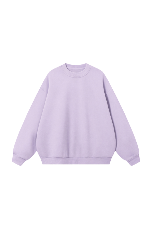 Unisex Fall Heavyweight Fleece Cropped Crew Neck Sweatshirt