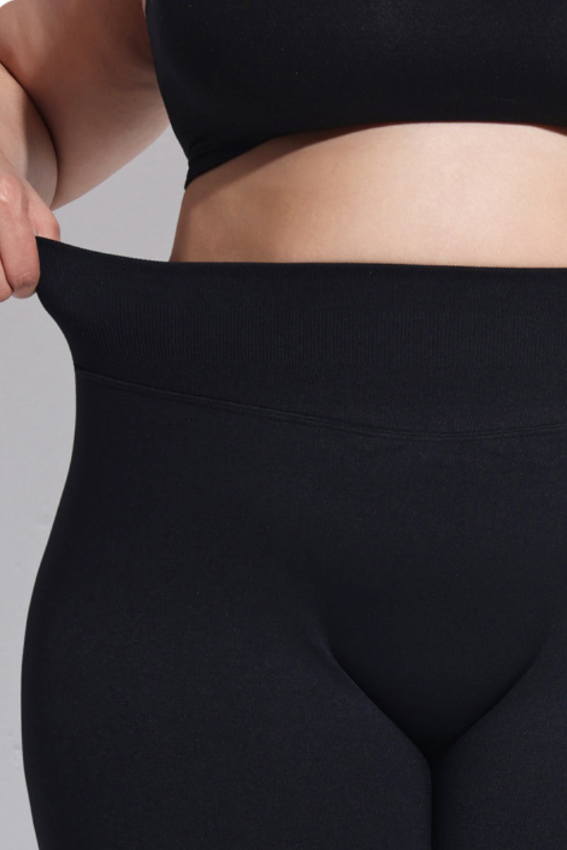 Plus Size Women's High-Waist Butt-Lifting Running Leggings