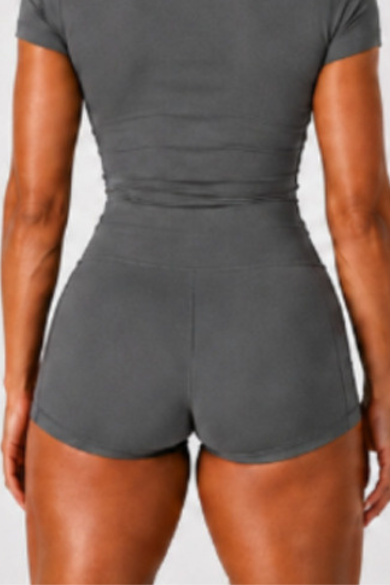Women's Athletic Side Pocket Solid Yoga Shorts