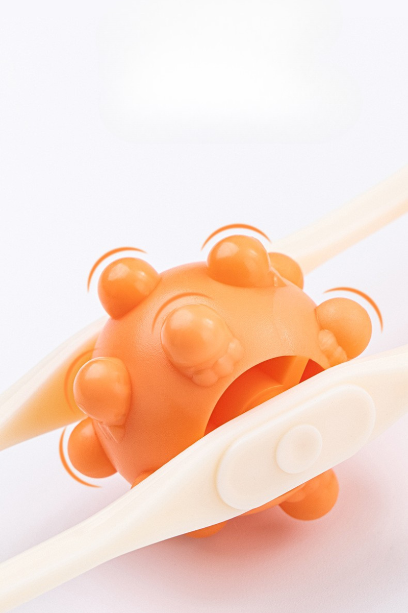 Non-Slip Handle Handle Spiky Fascia Roller Back Massager