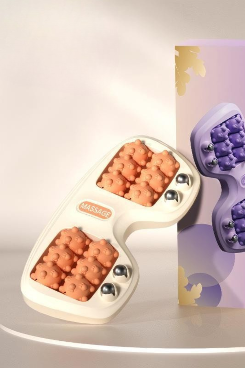 Dual Roller Foot Deep Reflexology Relax Massage Tool