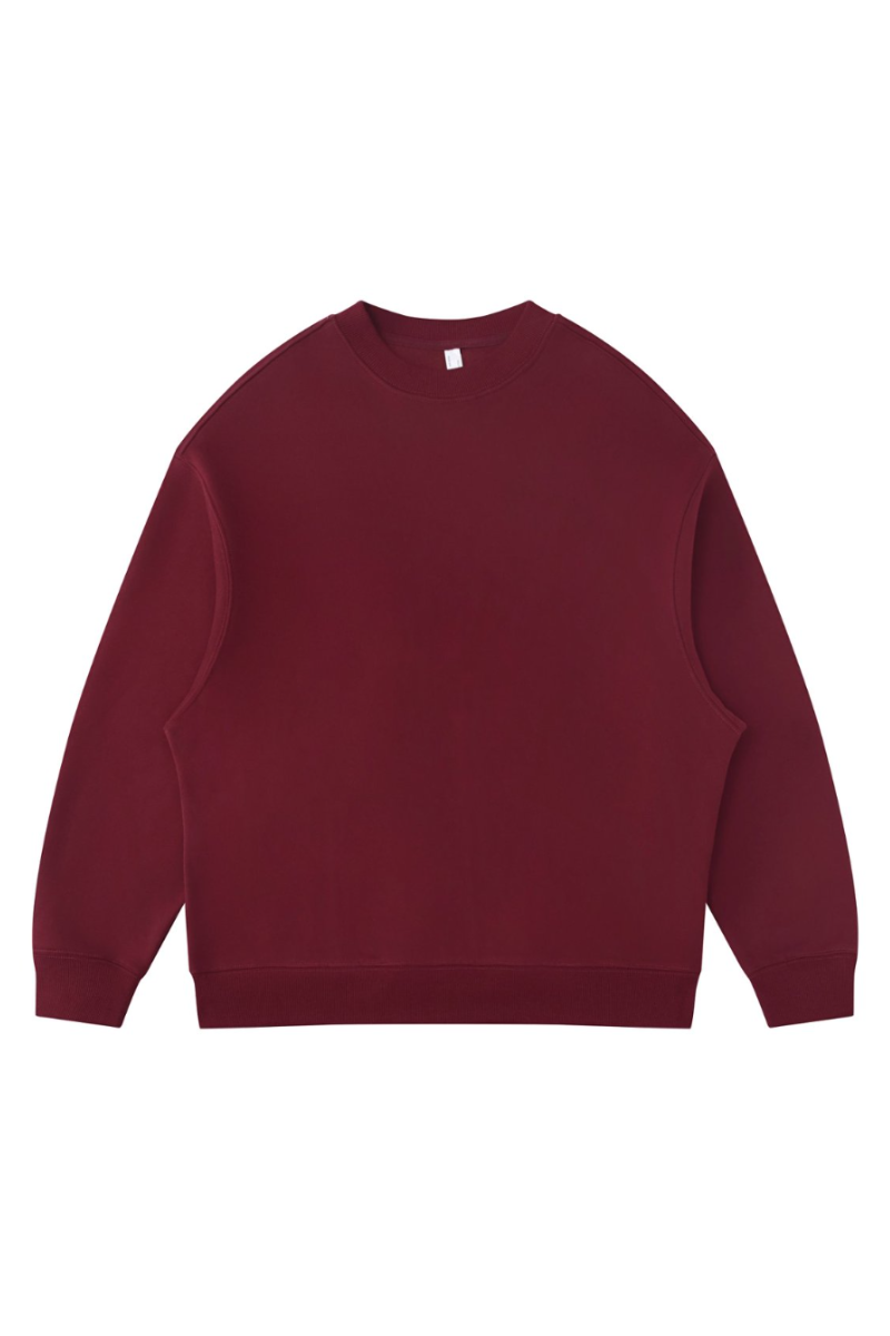Men's Fall Fleece‑Lined Drop Shoulder Oversized Pullover