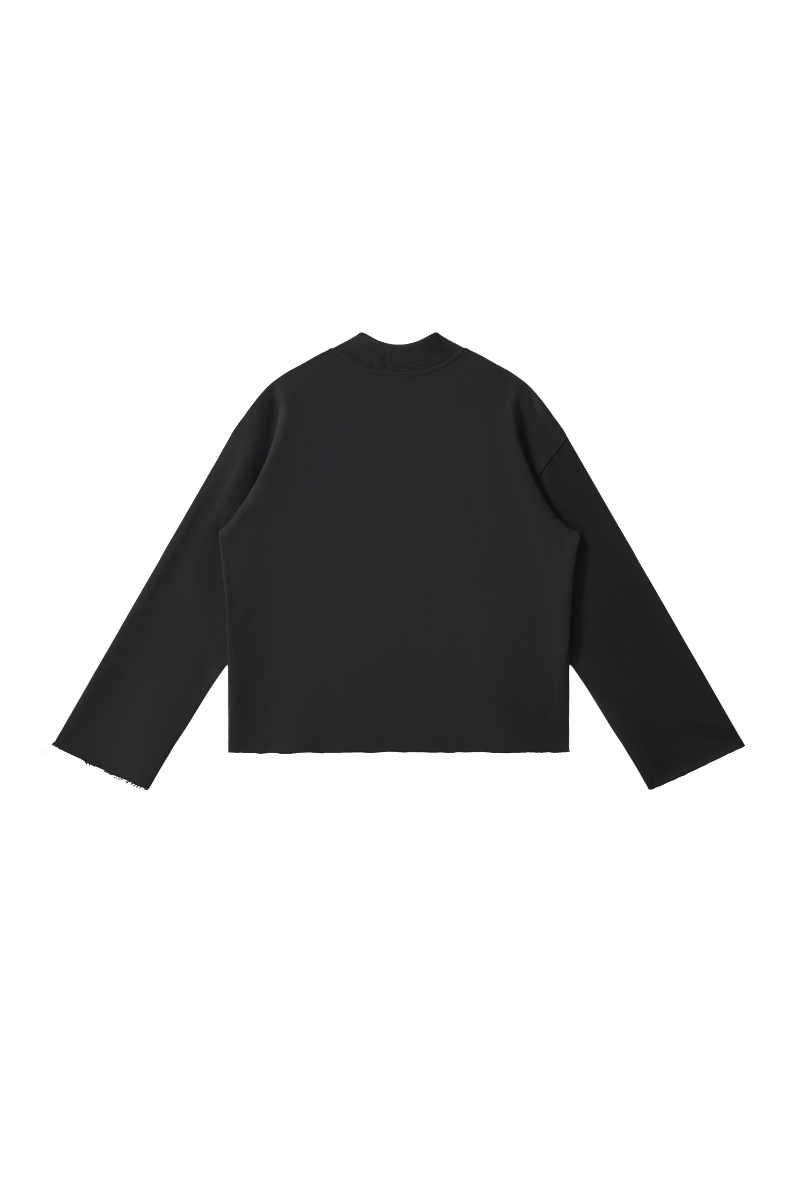 Unisex Fall Comfort Colors Style Mock Neck Sweatshirt