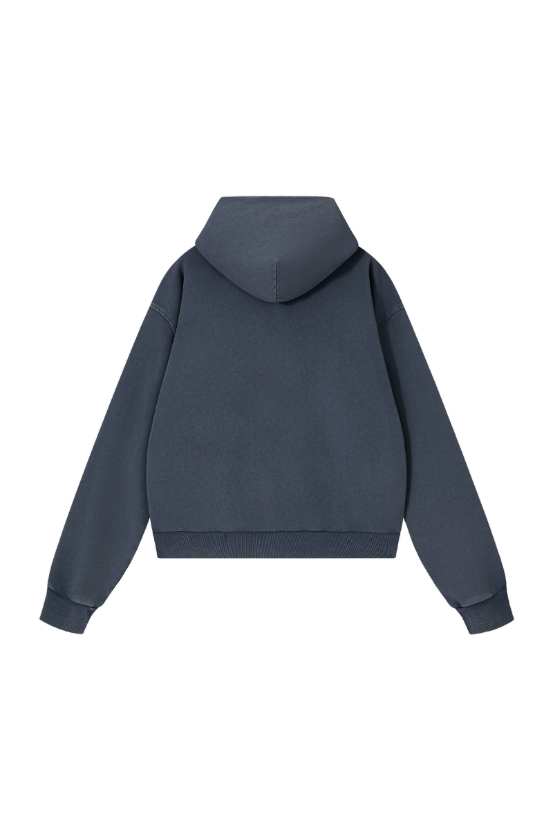 Women's Fall Washed Vintage Boxy  Comfort Color Hooded Jacket