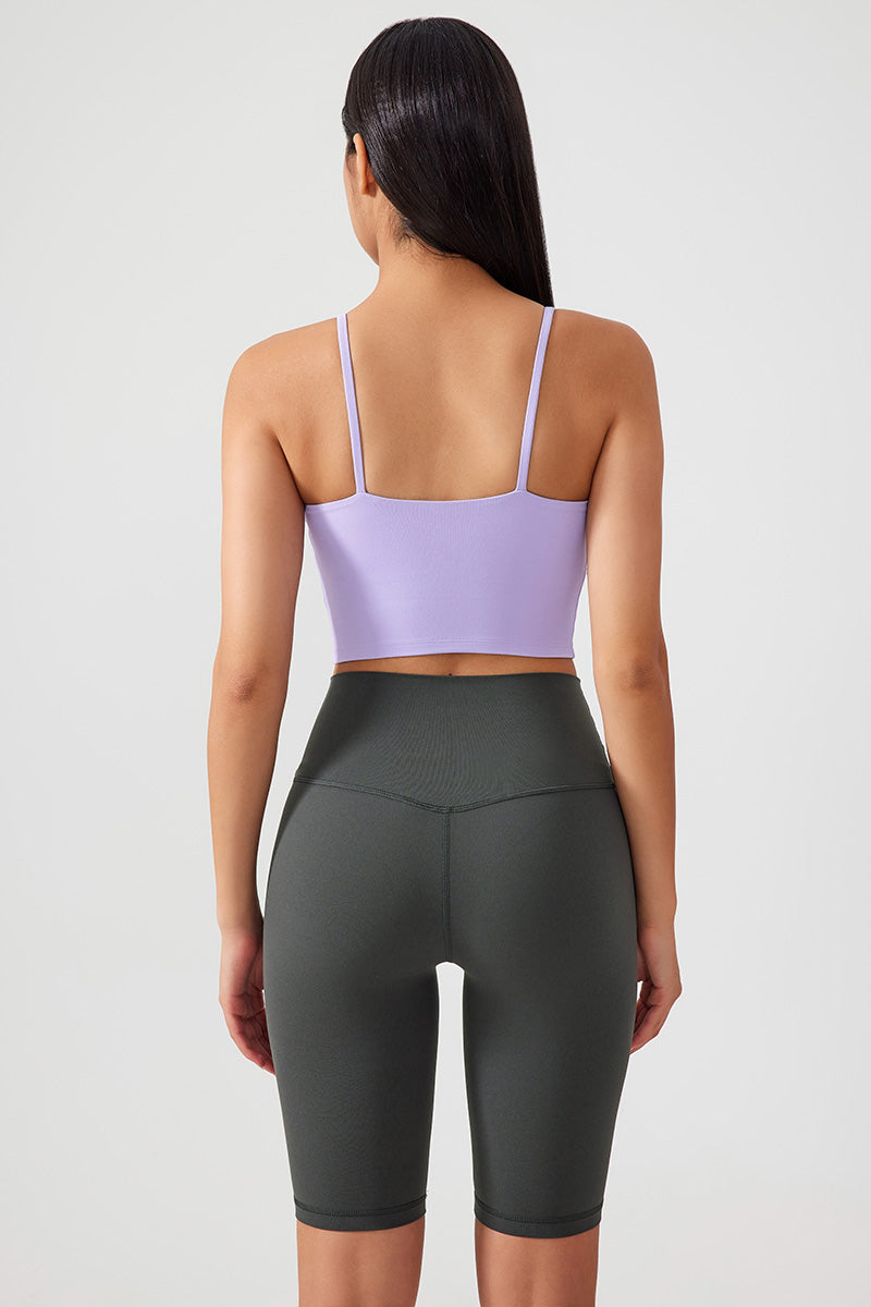 Women Gathering Anti-Shock One Cup Back Fitness Yoga Exercise Camisole Top