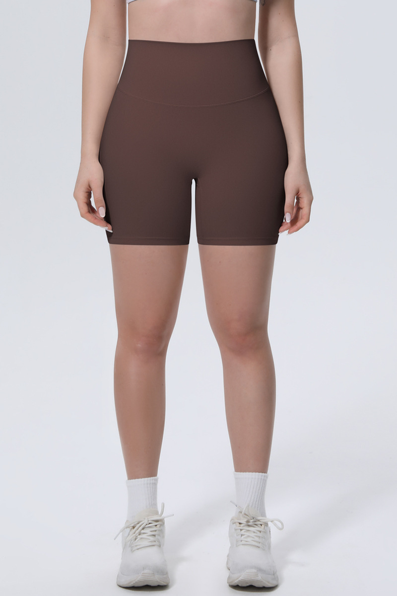 Women's Athletic Ice-Skin Breathable Solid Color Yoga Shorts