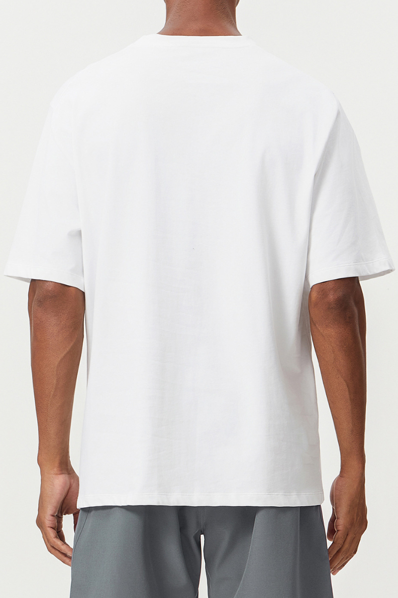 Men's  Summer 100% Cotton Breathable Loose Sports T-Shirt
