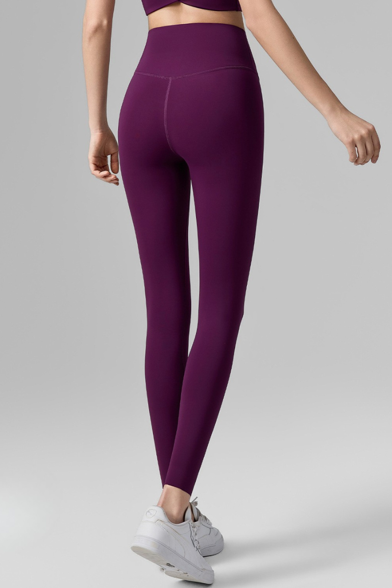 Women's High-Waist Tummy Control Hidden Back Pocket Leggings