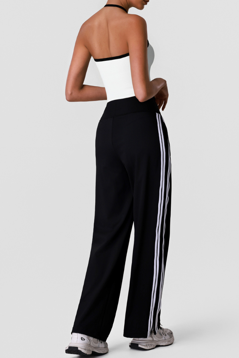 Women's Halterneck Tank Top And Wide Leg Pants Sets