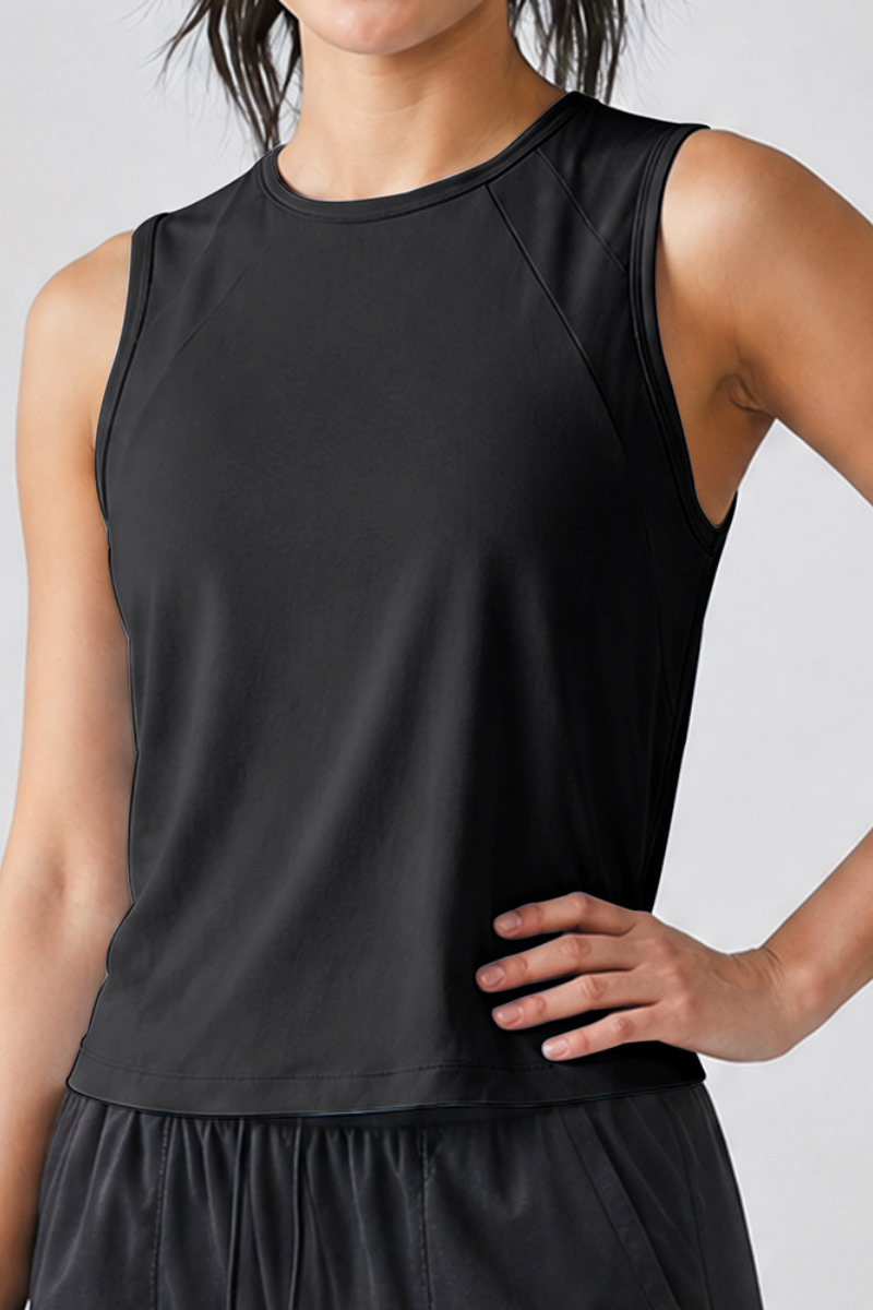Women's Mesh Back Breathable Athletic Sleeveless Tank Top