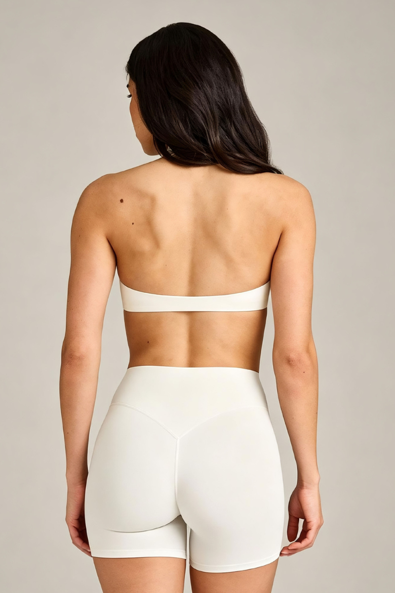 Women's Halter Backless Bra and High Waist Shorts Yoga Sets