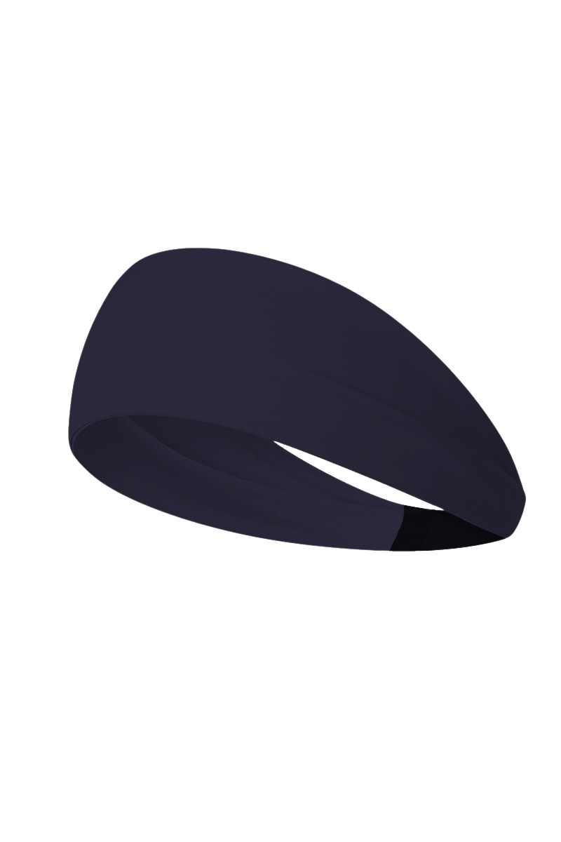 Women's exercise sweat-absorbing headband.