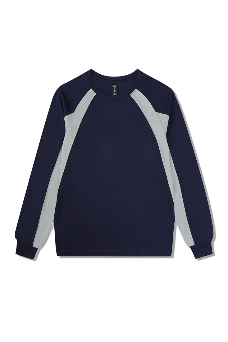Men's Fall Color Block Raglan Long Sleeve Sports Jersey