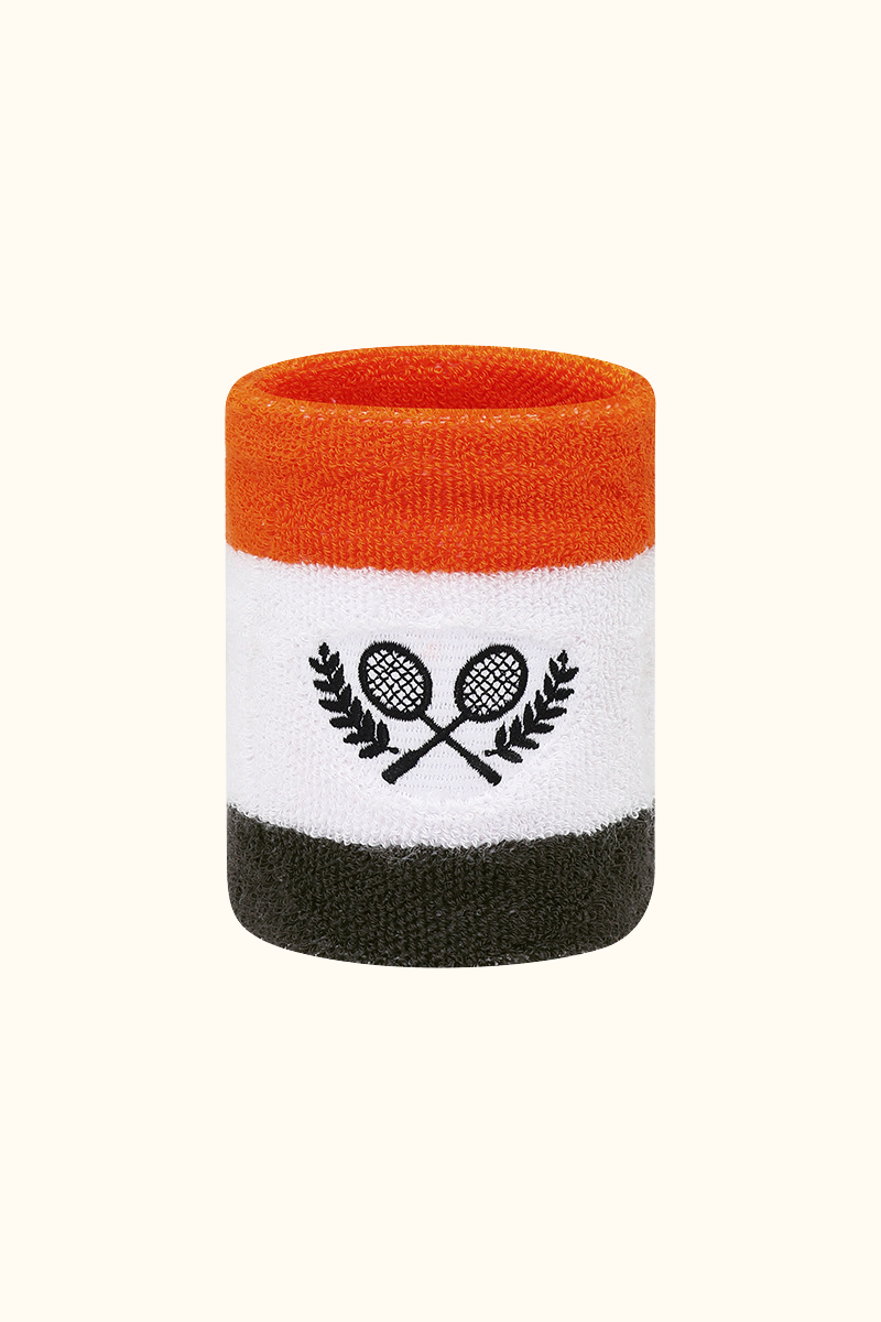Sports Embroidered Sweat Absorbent Tennis Wristbands