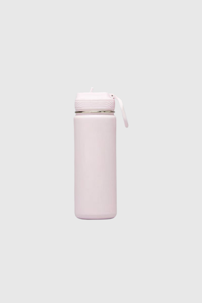 Portable Handle Straw Insulated Sports Bottle