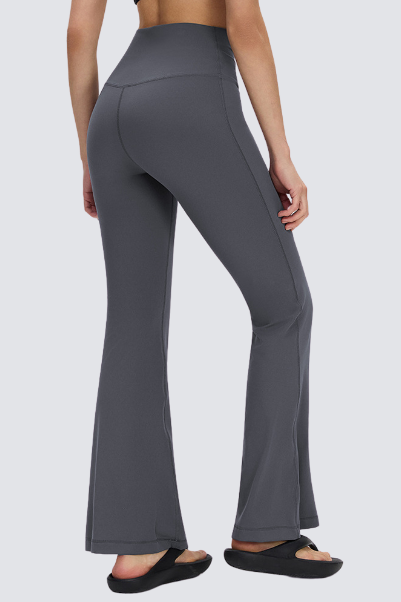 Women's High Waist Seamless Scrunch Flare Yoga Leggings