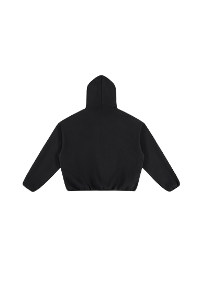 Unisex Fall Relaxed Contrast Color Stripe High Neck Hoodie
