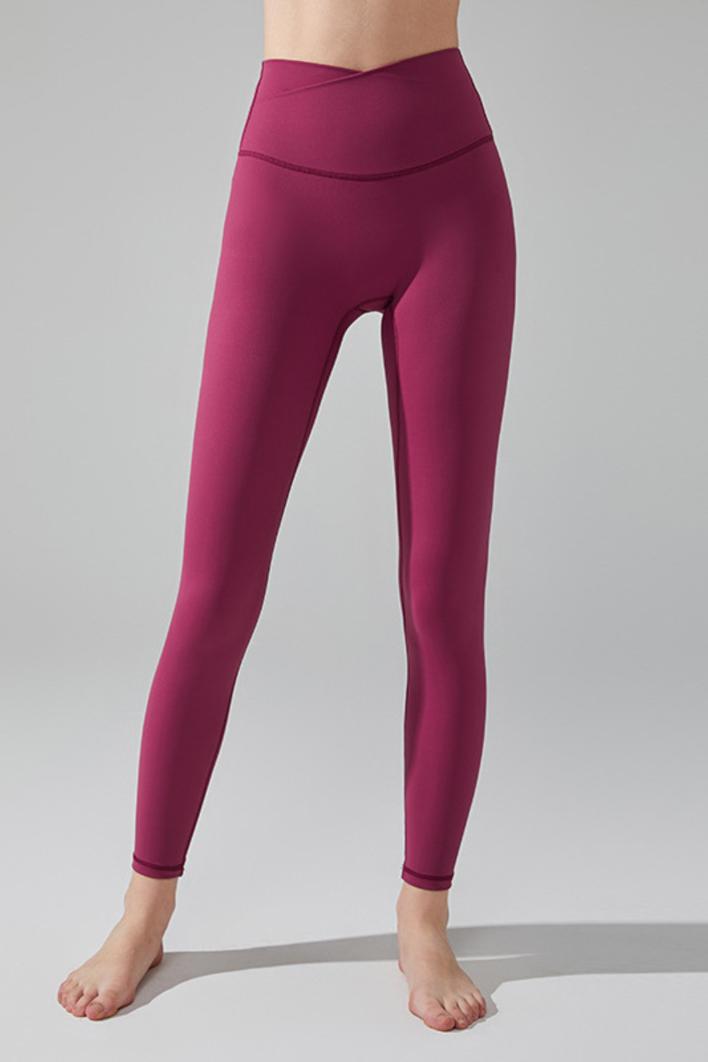 Women's Athletic V-Waist No Front Seam Yoga Leggings