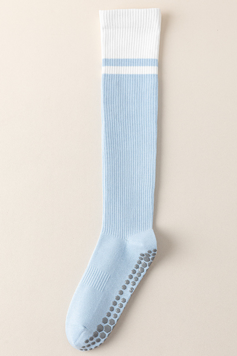 Non-Slip Grippy Dots Knee-High Yoga  Pilates Socks