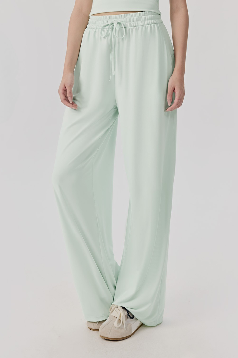 Women Summer High-Waist Lightweight Breathable Casual Pants