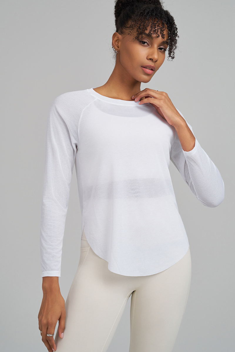 Mesh fitness sport long-sleeved garment