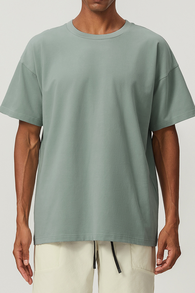 Men's Athletic Summer 100% Cotton Solid T-Shirt